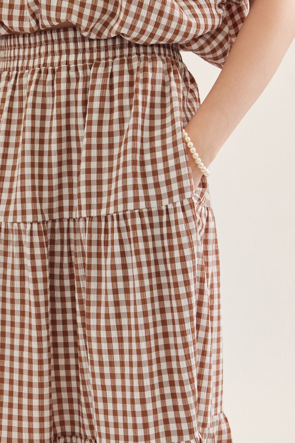 The dusty Trail gingham skirt