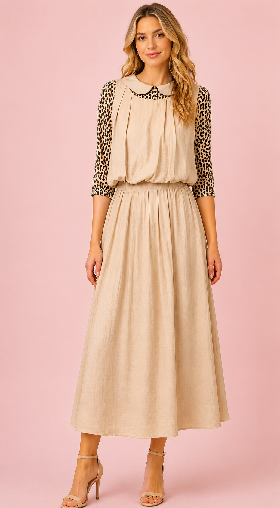 The Boho tan Skirt Set