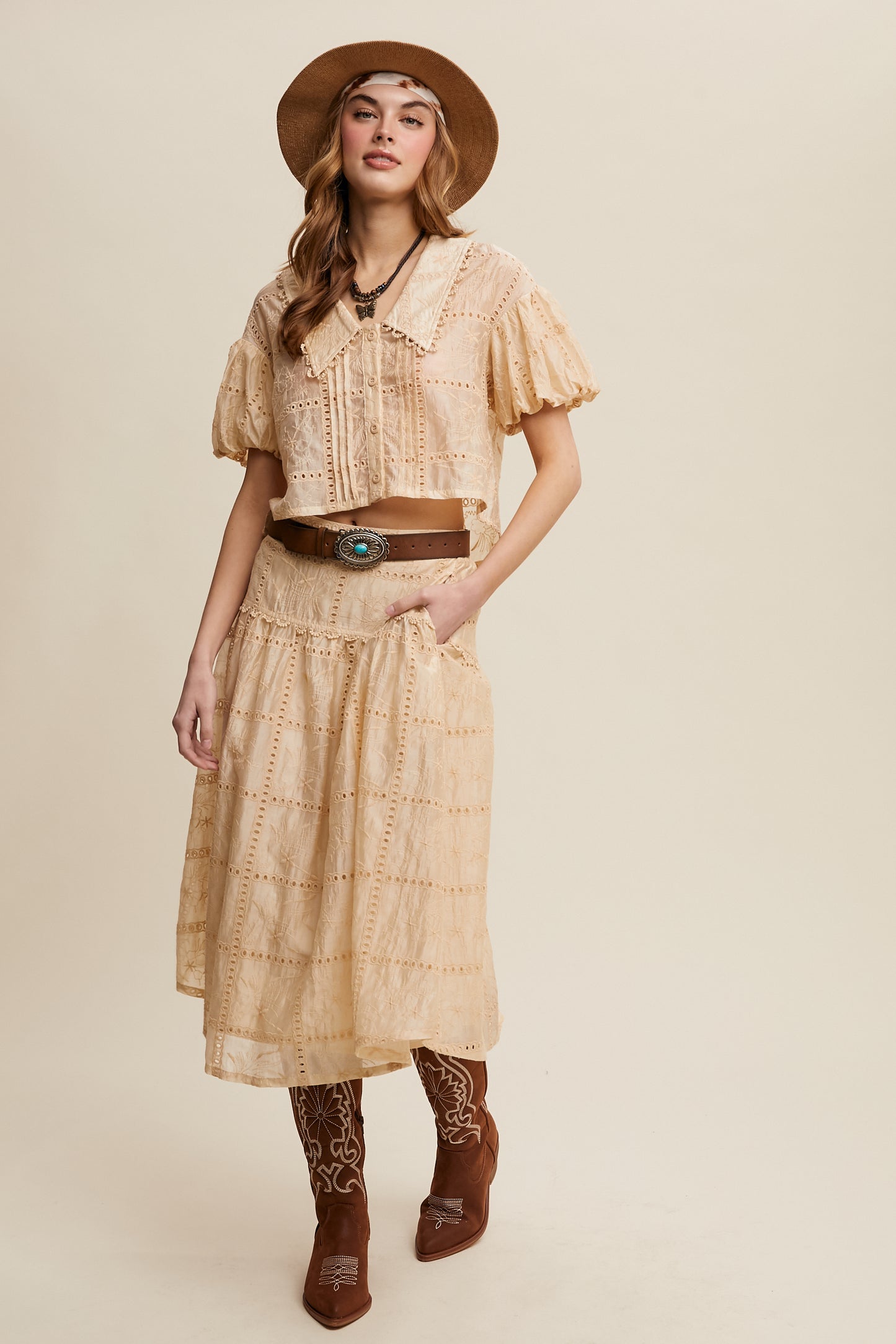 Ivory Belle Skirt set