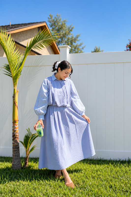 The Boho  tan Skirt Set